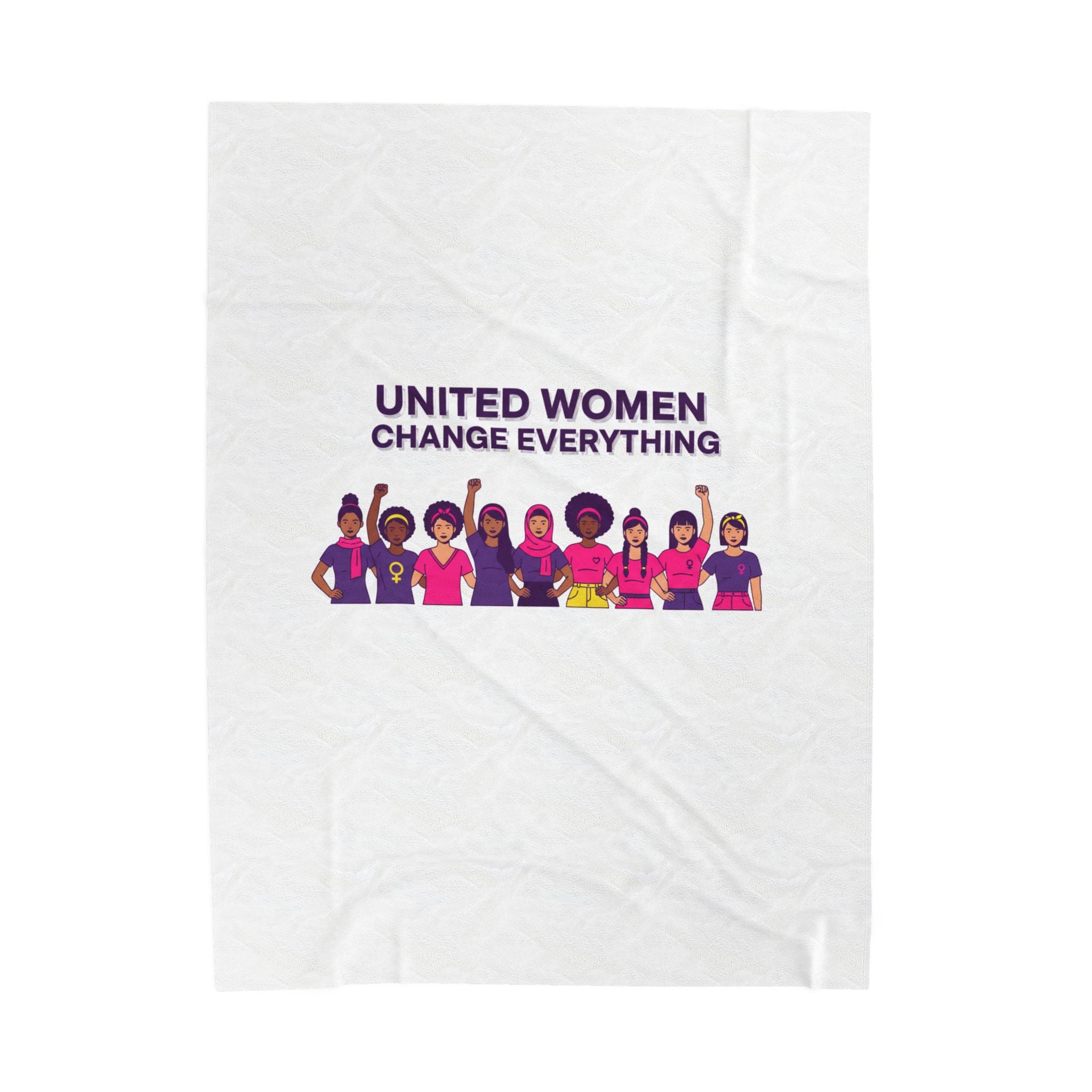 United Women Change Everything Blanket | International Women's Day, IWD Typography