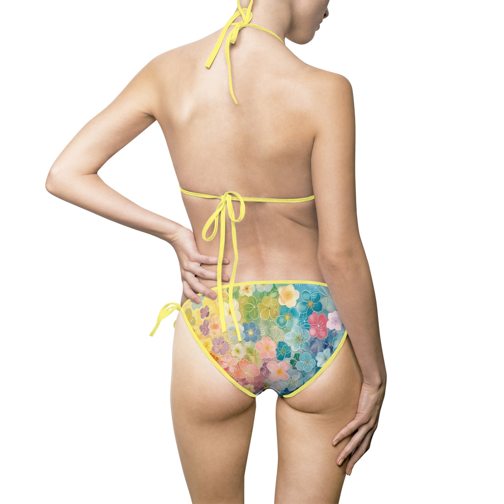 Floral Watercolor Bikini Swimsuit