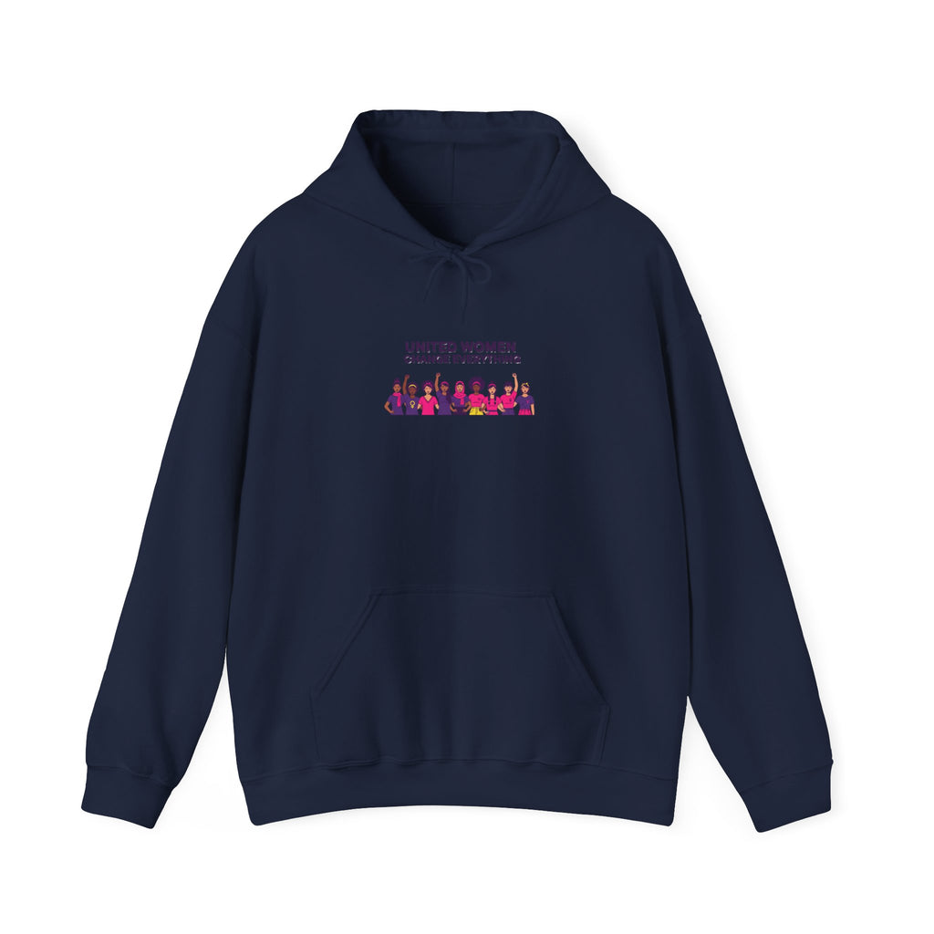 United Women Rise hoodie | International Women's Day, feminist slogan graphic