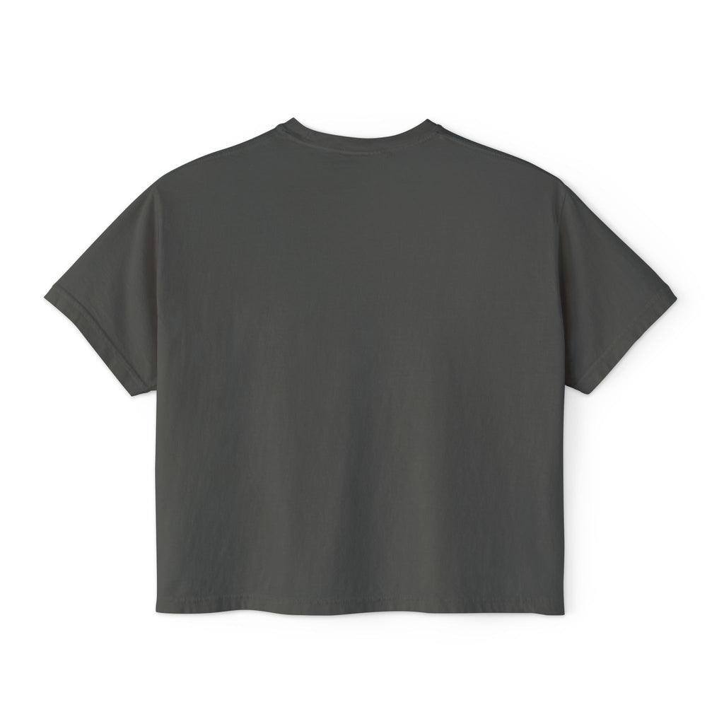 Boxy Tee — Cute Girl Photo Graphic Cropped T‑Shirt