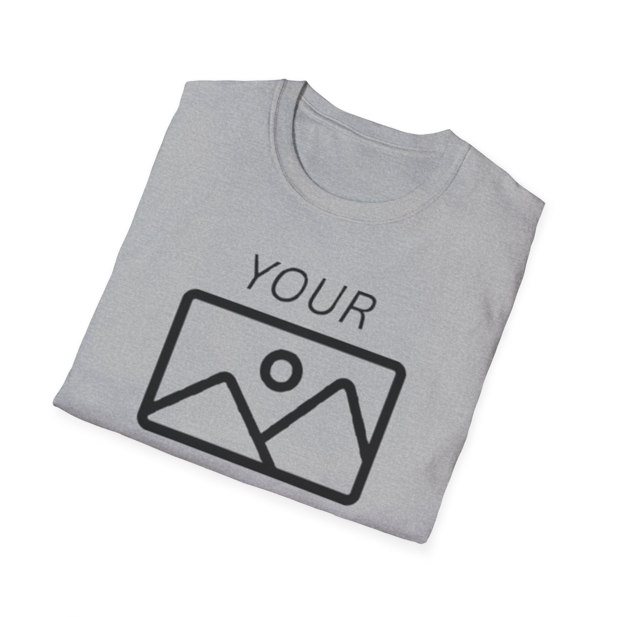 Blank Image Placeholder T-Shirt — Minimal Photo Mockup Graphic Tee