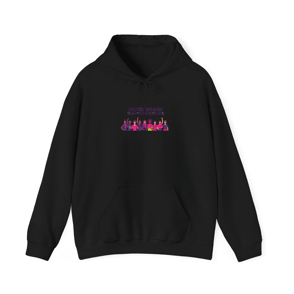 United Women Rise hoodie | International Women's Day, feminist slogan graphic