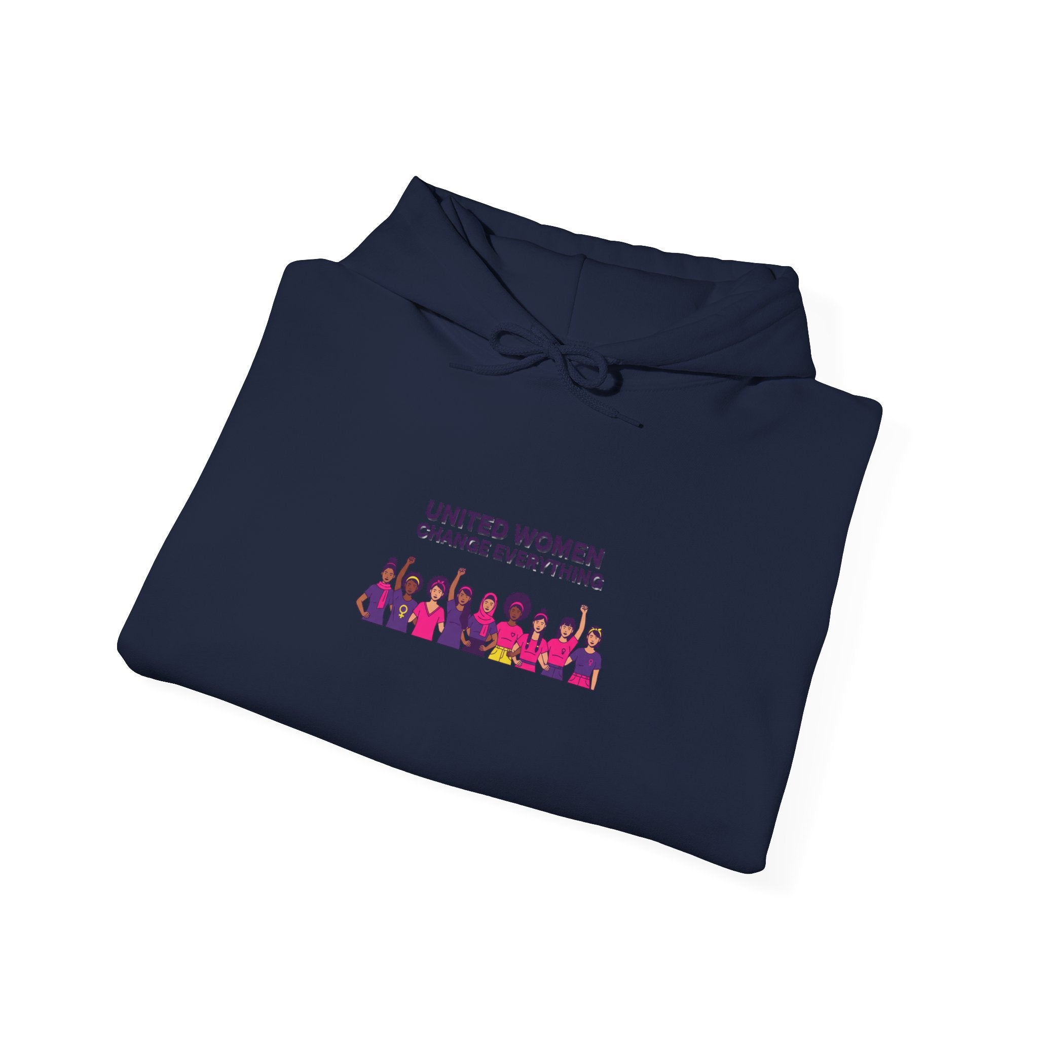 United Women Rise hoodie | International Women's Day, feminist slogan graphic