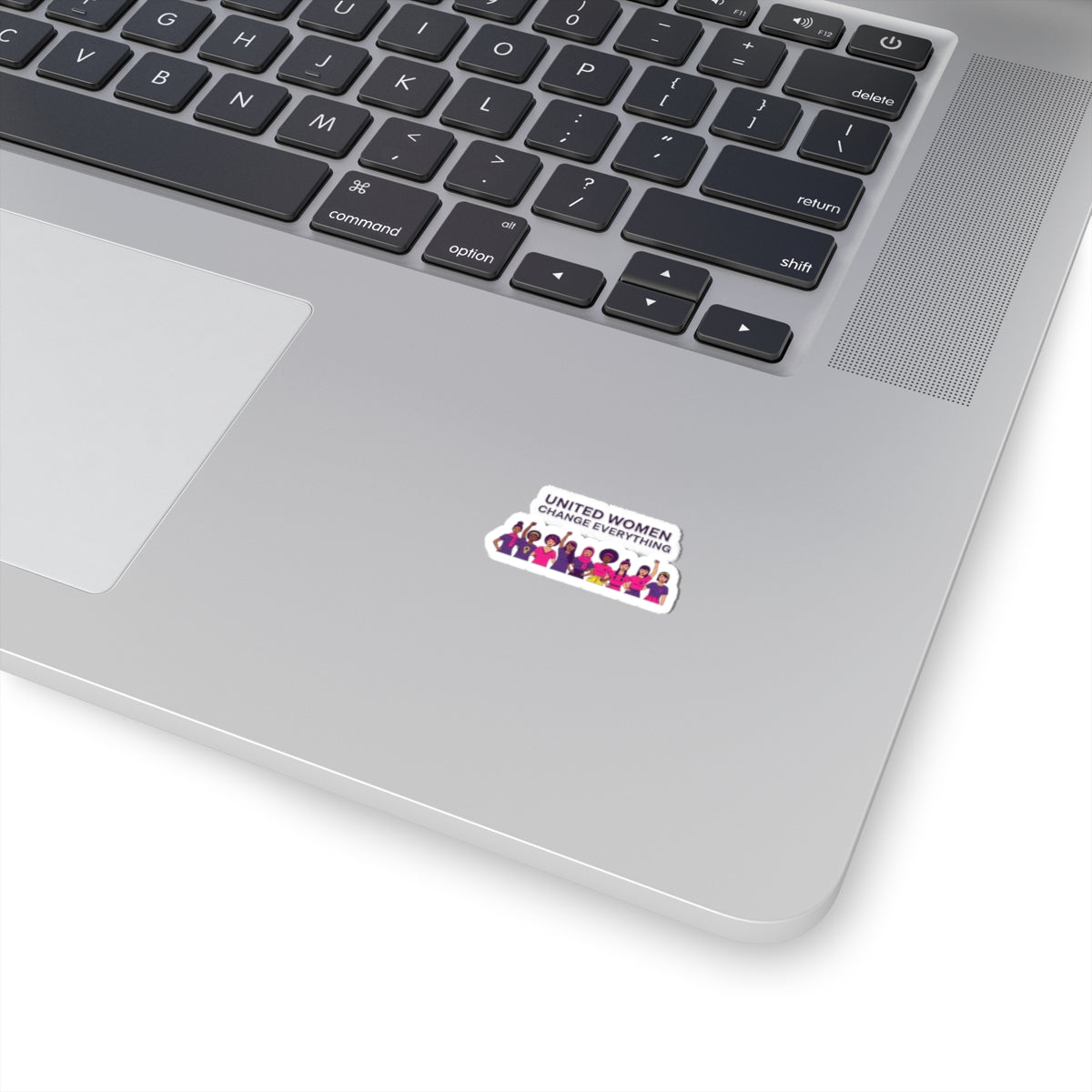 United Women Change Everything Kiss-Cut Stickers | IWD feminist slogan, empowerment design