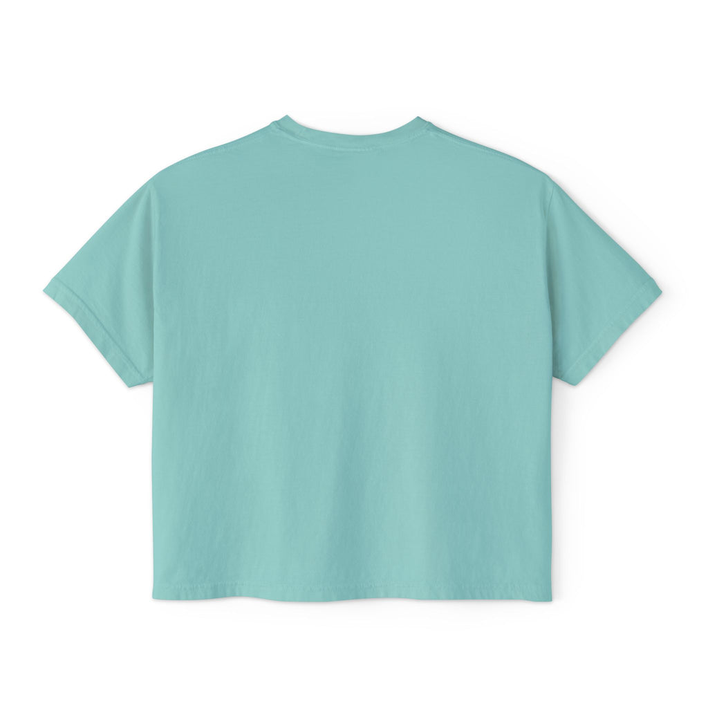 Cute Brown-Haired Doll Graphic Tee — Women's Boxy T-Shirt