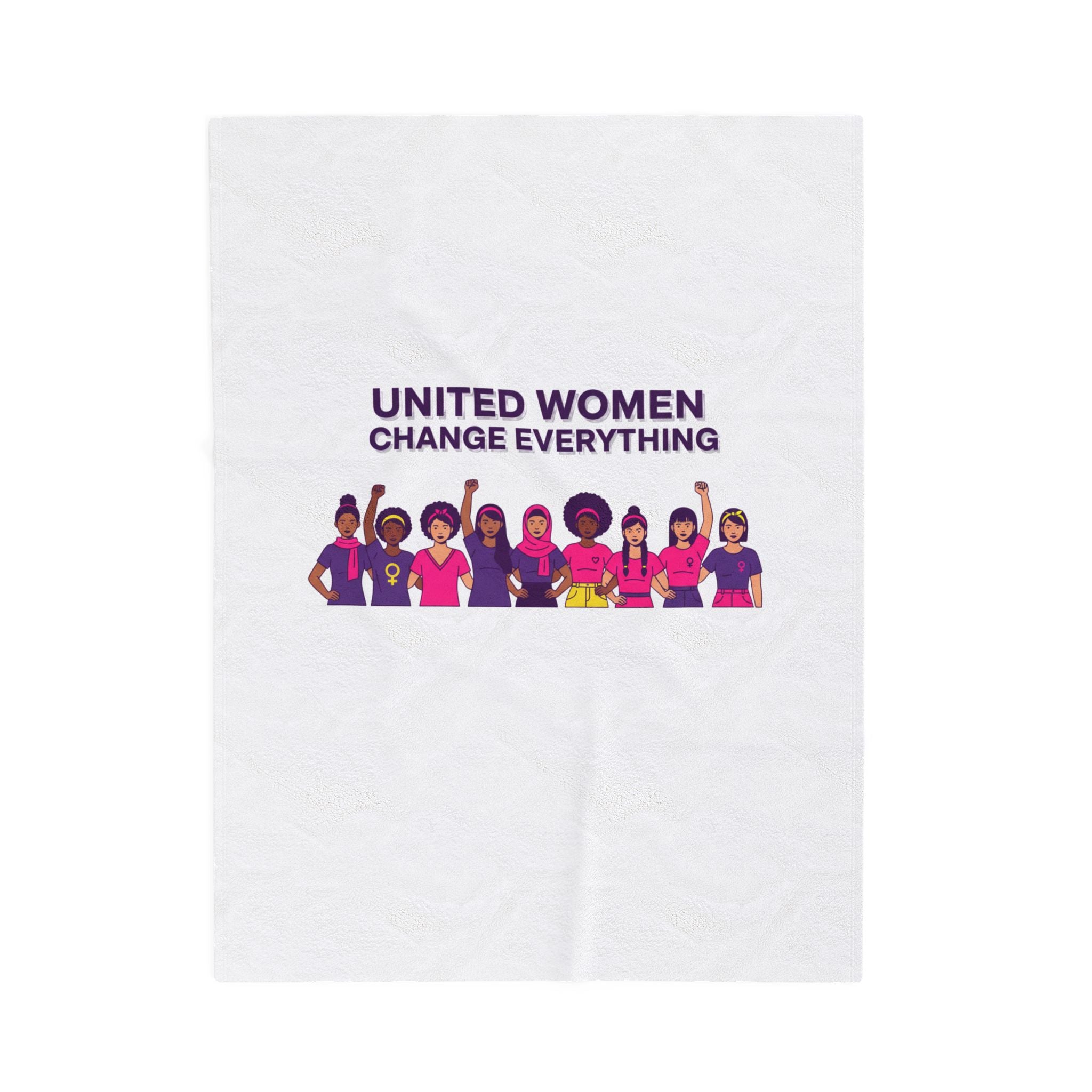 United Women Change Everything Blanket | International Women's Day, IWD Typography