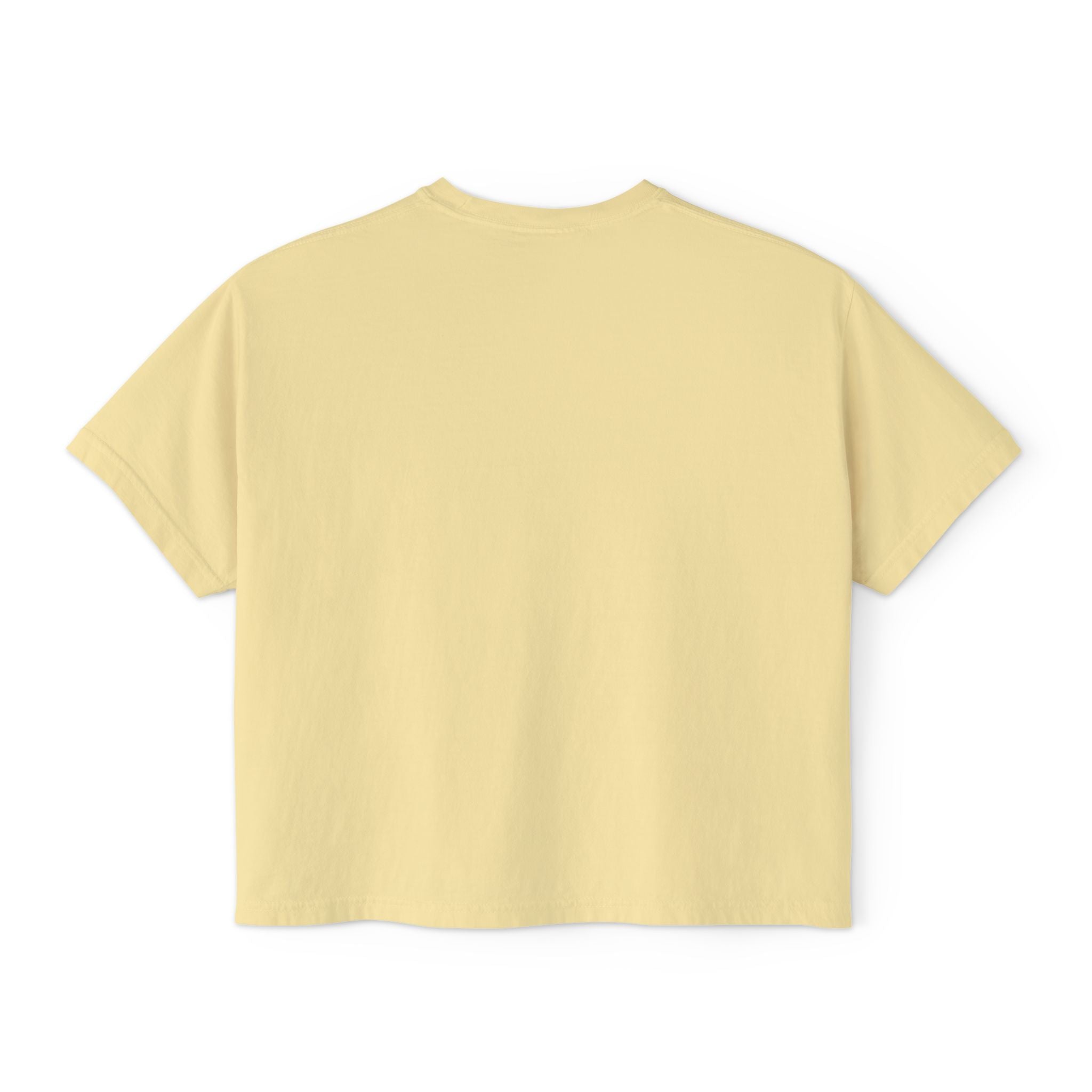 Boxy Tee with Cute Doll Graphic — Women's Casual Cropped T‑Shirt