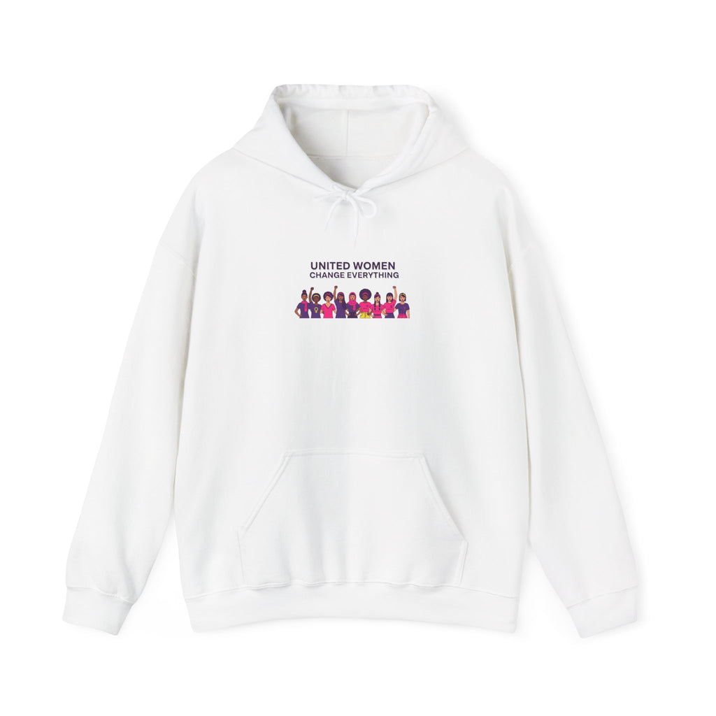 United Women Rise hoodie | International Women's Day, feminist slogan graphic