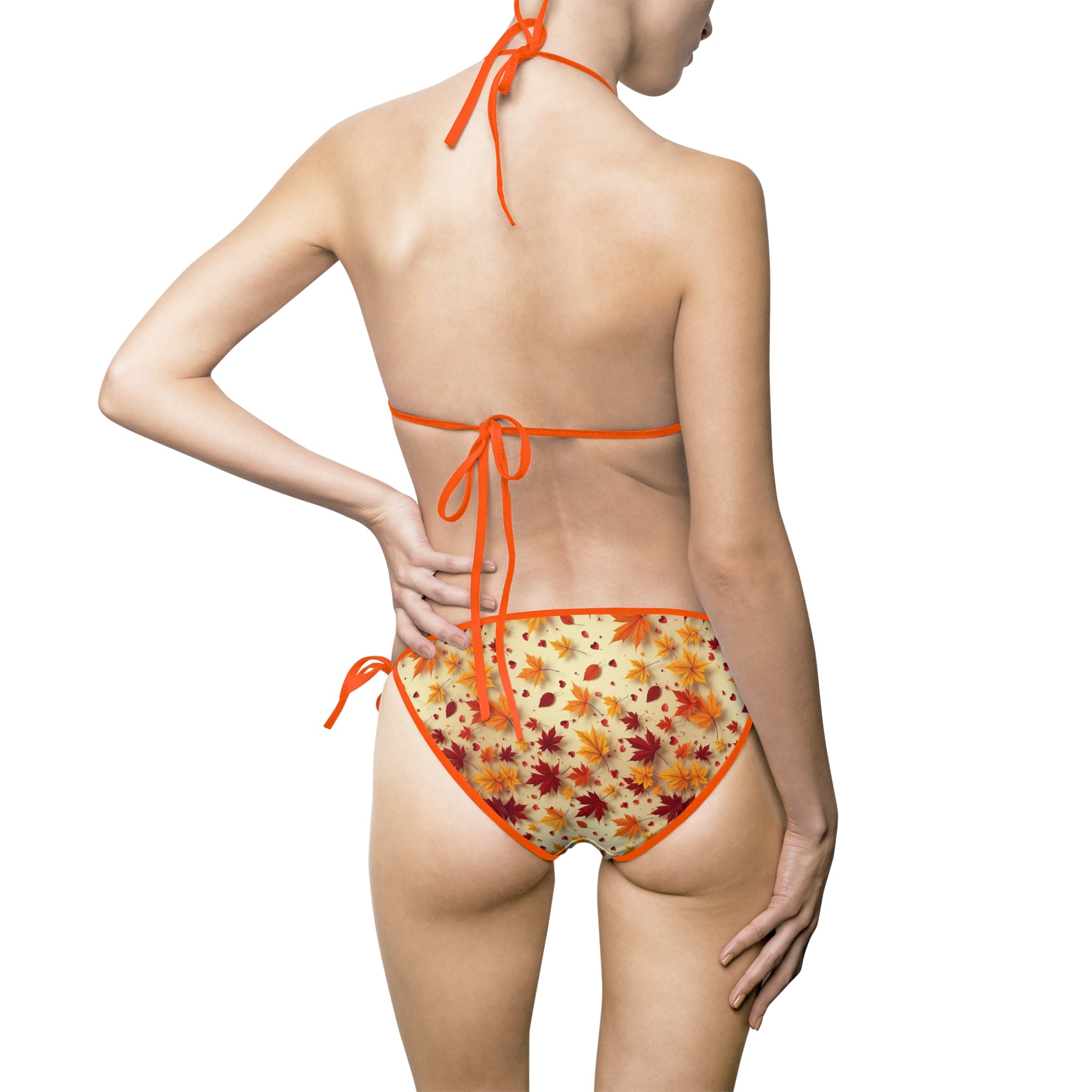 Floral Sunburst Bikini — Women's Tie-Side Triangle Swimsuit