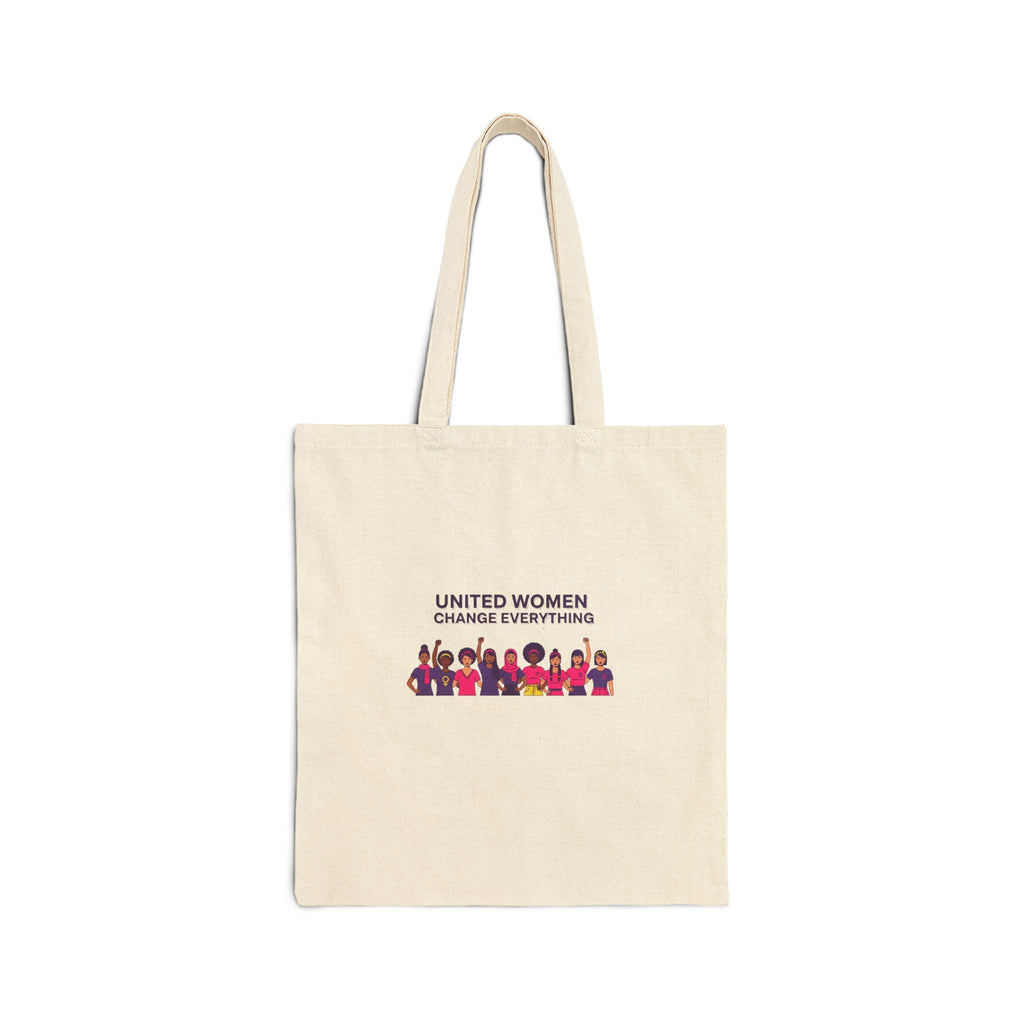 United Women Change Everything Tote, IWD Feminist Slogan, Equality Empowerment