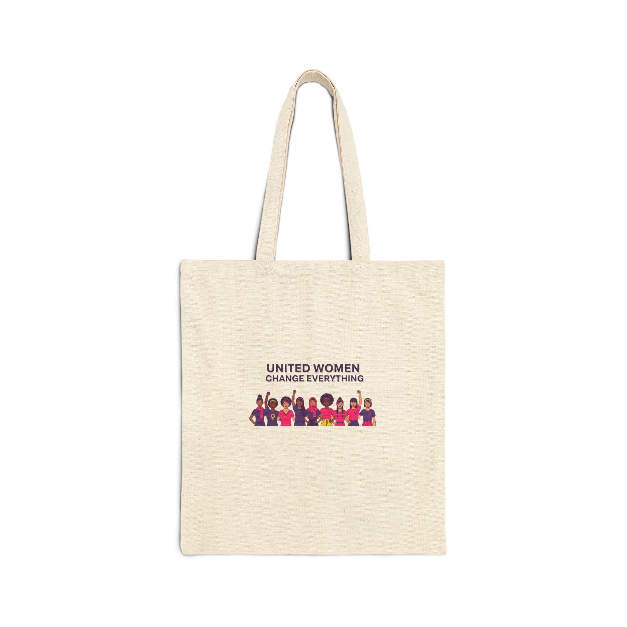 United Women Change Everything Tote, IWD Feminist Slogan, Equality Empowerment