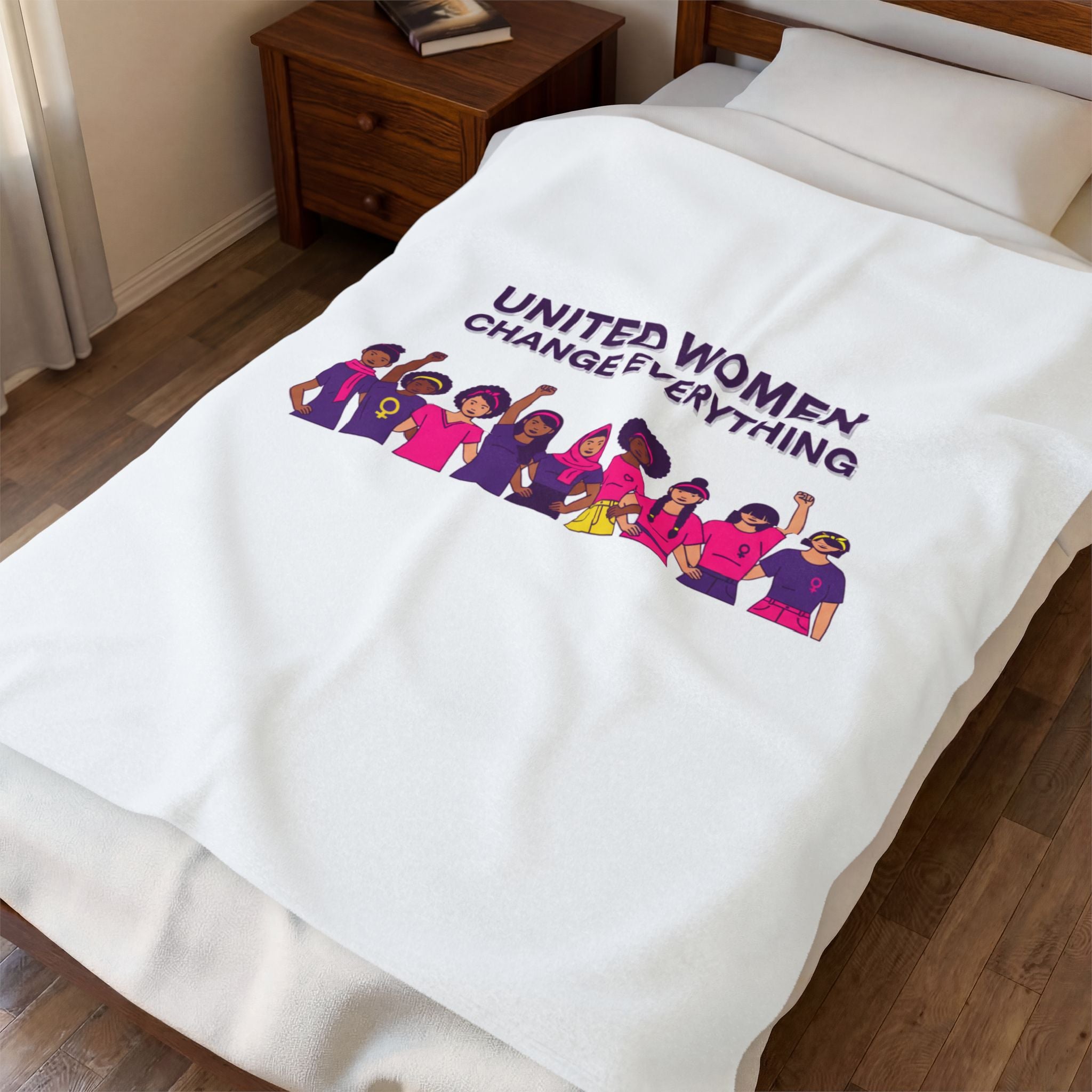 United Women Change Everything Blanket | International Women's Day, IWD Typography