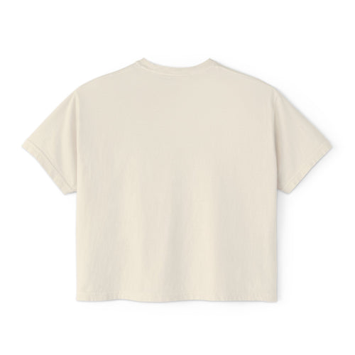 Boxy Tee — Cute Doll Face Graphic Crop T‑Shirt