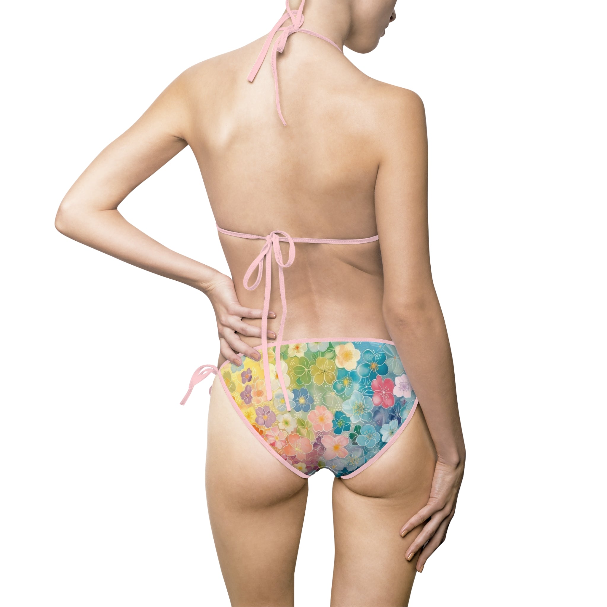 Floral Watercolor Bikini Swimsuit