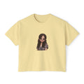 Boxy Tee — Trendy Sunglasses Doll Graphic Women's Cropped Shirt